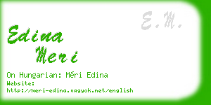 edina meri business card
